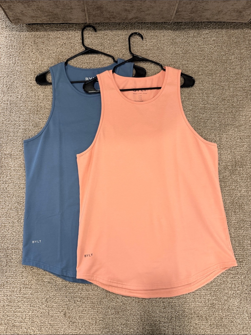 Men’s BYLT drop cut LUX tanks
